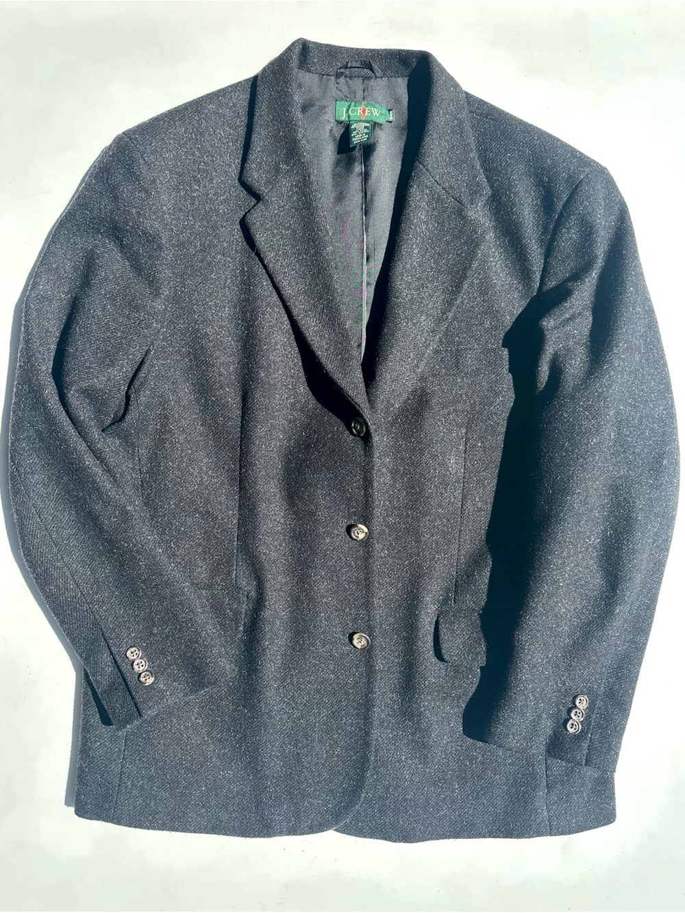 Vintage J. Crew Oarsman Mohair Wool Blend Men's Blazer Sports Coat, 44R